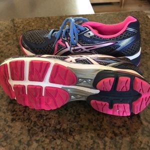 Asics Shoes - Asics SO5A gel flux 3- navy and pink Asics Shoes - Asics SO5A gel flux 3- navy and pink